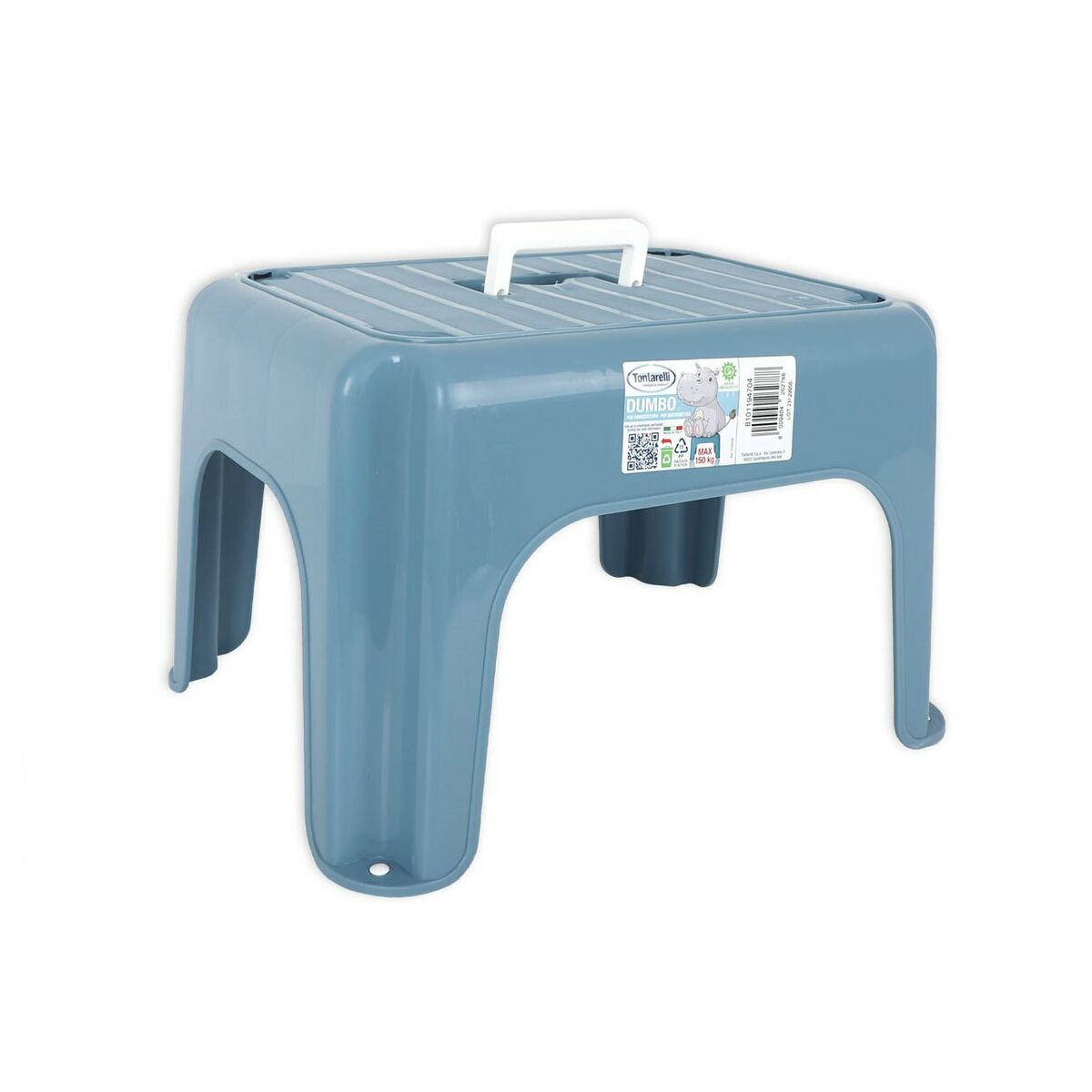 Sittpall Tontarelli Dumbo Blå 38 x 30 x 24 cm Med handtag (6 antal) - 2