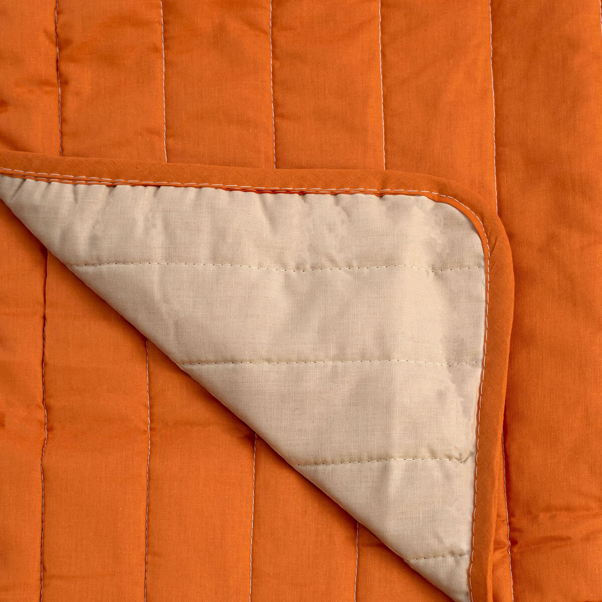 Vändbart överkast HappyFriday Basic Dash Orange 180 x 260 cm - 5