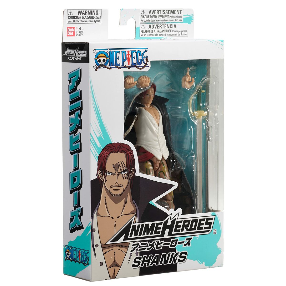 Actionfigurer One Piece Bandai Anime Heroes: Shanks 17 cm - 7