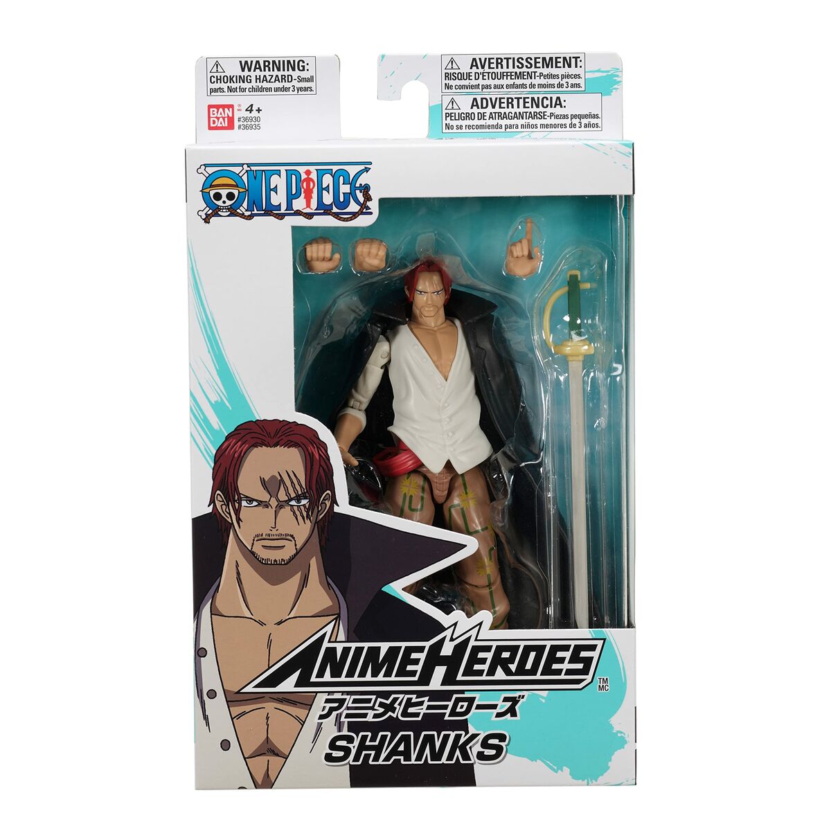 Actionfigurer One Piece Bandai Anime Heroes: Shanks 17 cm - 8