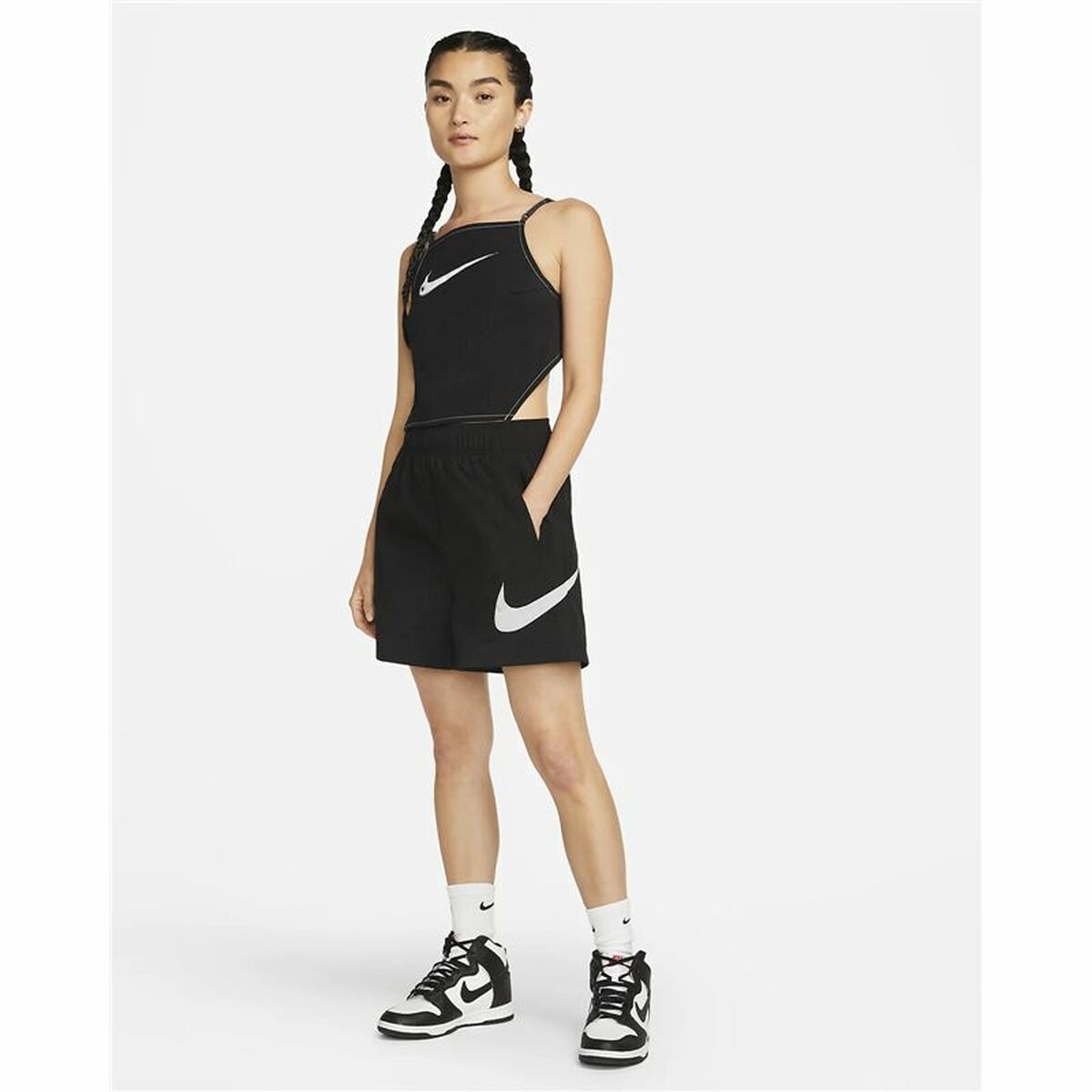 Sportshorts för kvinnor Nike Sportswear Essential Svart - 4