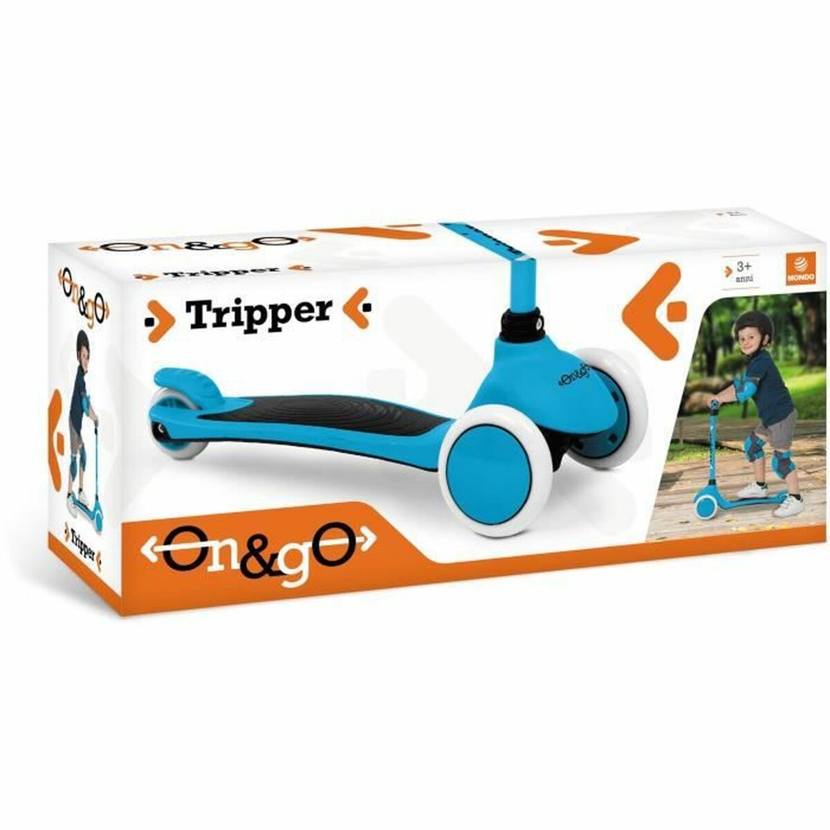 Sparkcykel Mondo  On and Go Tripper Barn Blå Turkos - 4