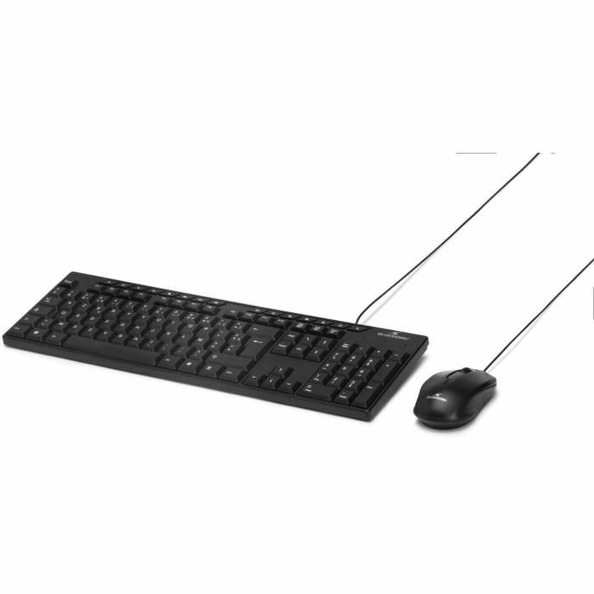 Tangentbord och Mus Bluestork MEDIA OFFICE Svart AZERTY - 2