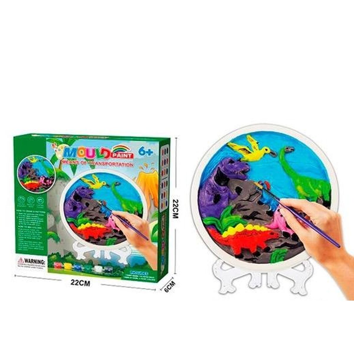 Målarset Roymart Multicolour Dinosaurie