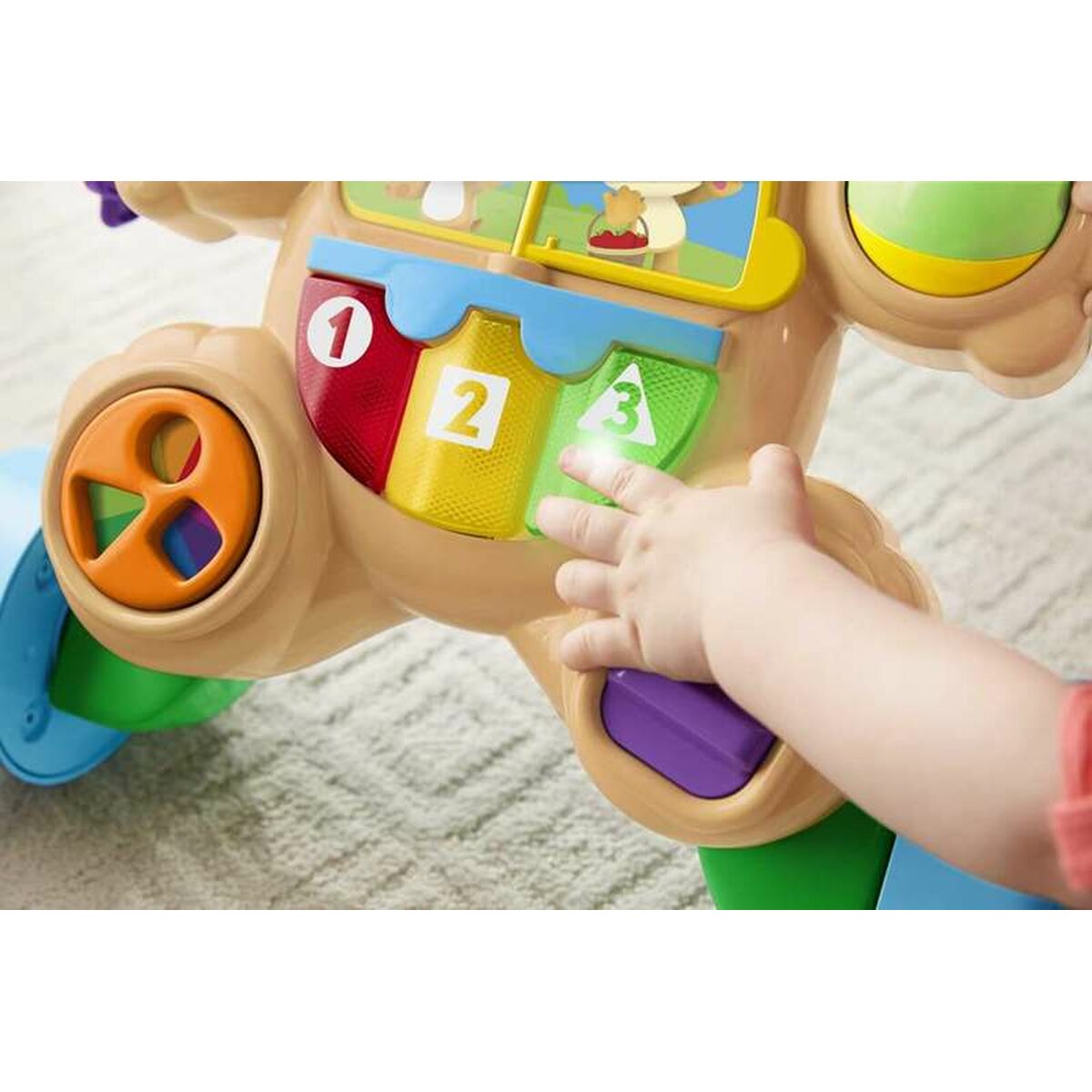 Gångram med hjul Fisher-Price Ljud Ljus Hund Flera språk - 2