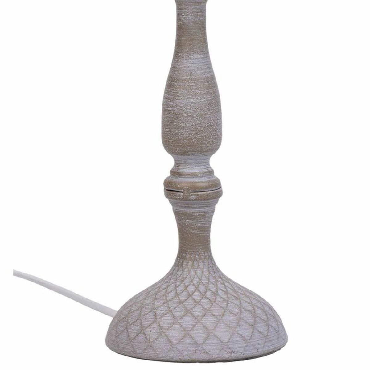Bordslampa Alexandra House Living Vit Grå Metall Tyg 220-240 V 23 x 51 x 23 cm - 7