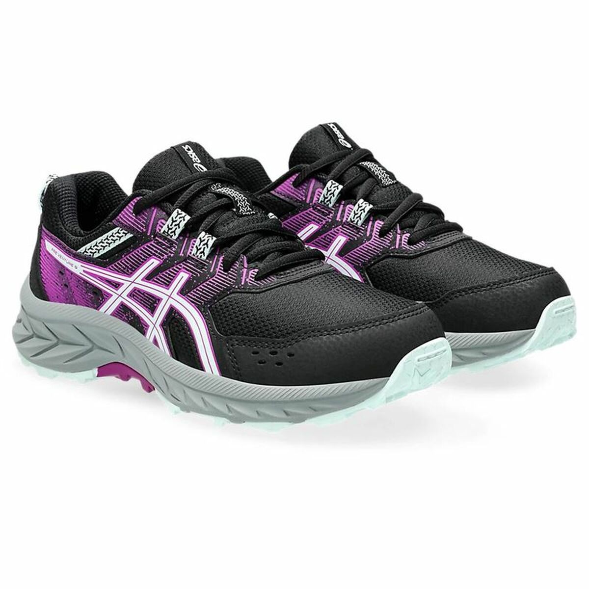 Sportskor för barn Asics Pre Venture 9 Gs Svart Rosa - 5