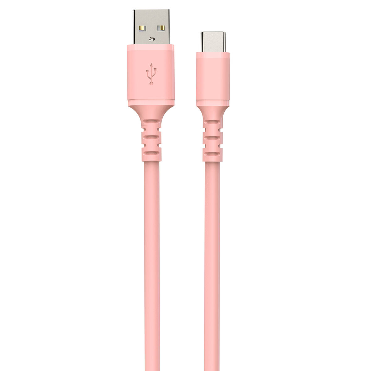USB A till USB-C Kabel DCU Rosa 1 m