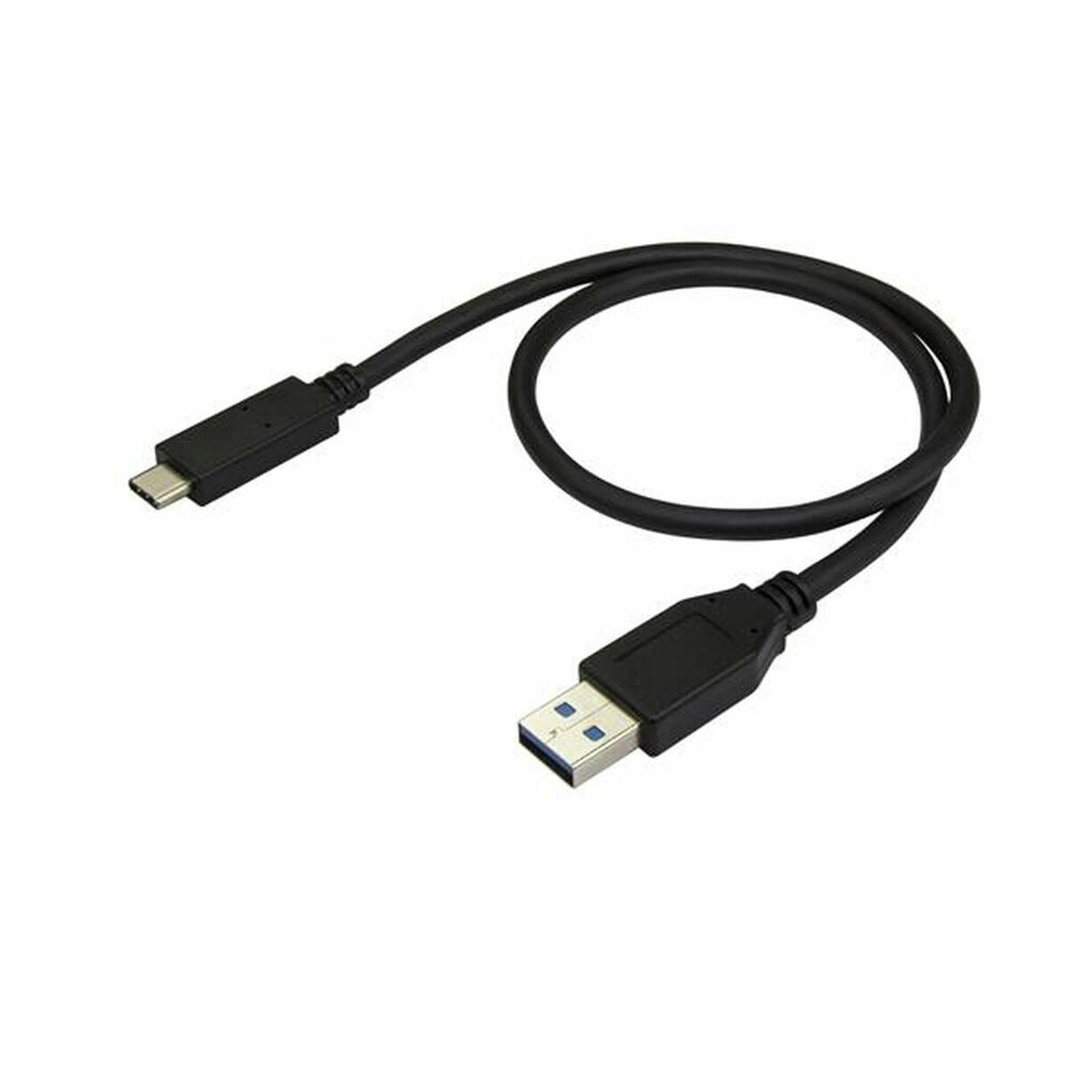USB A till USB C Kabel Startech USB31AC50CM          Svart