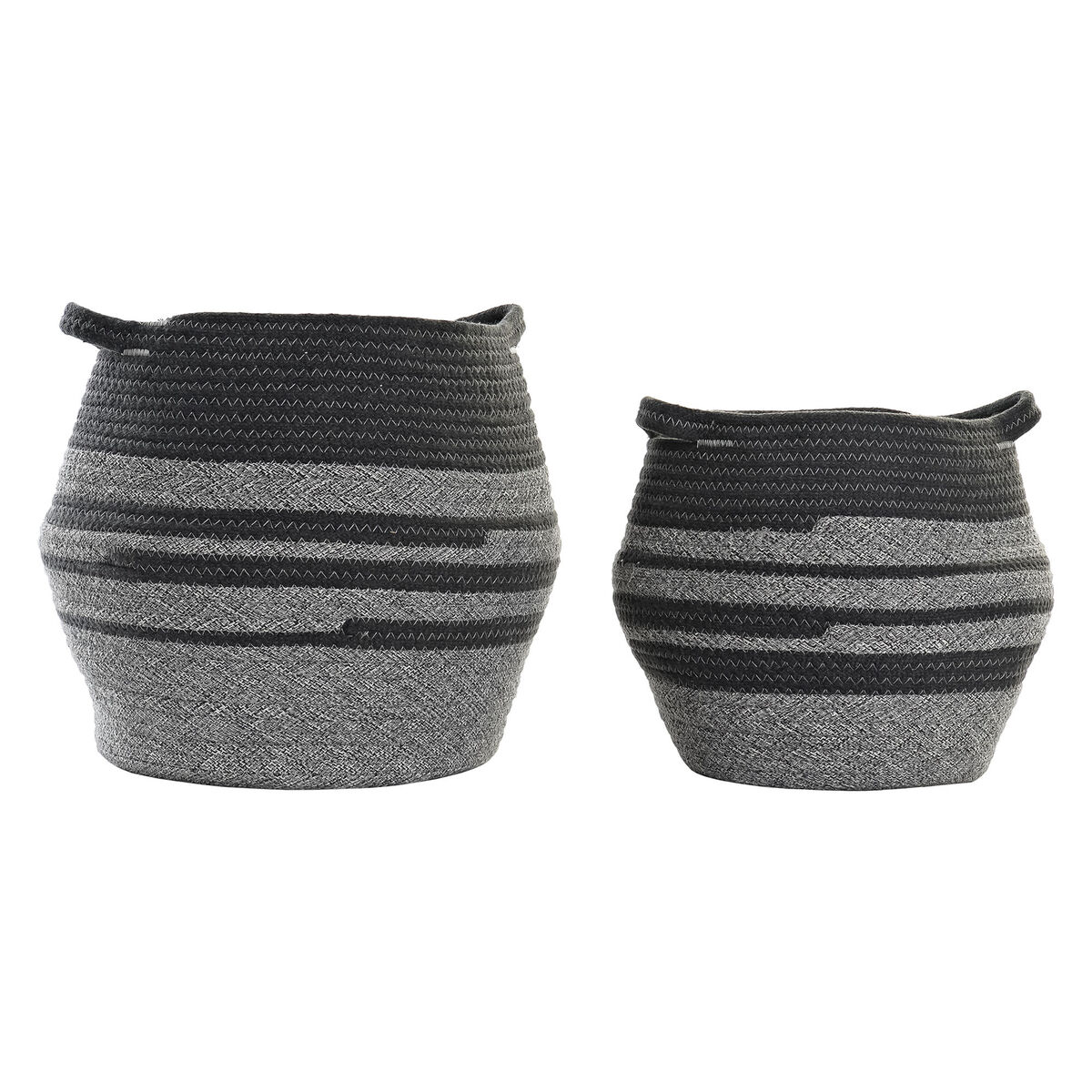 Korg - set DKD Home Decor Bomull (40 x 40 x 37 cm)