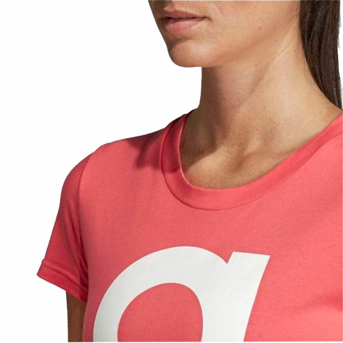 T-shirt med kortärm Dam Adidas Essentials Ljusrosa - 18