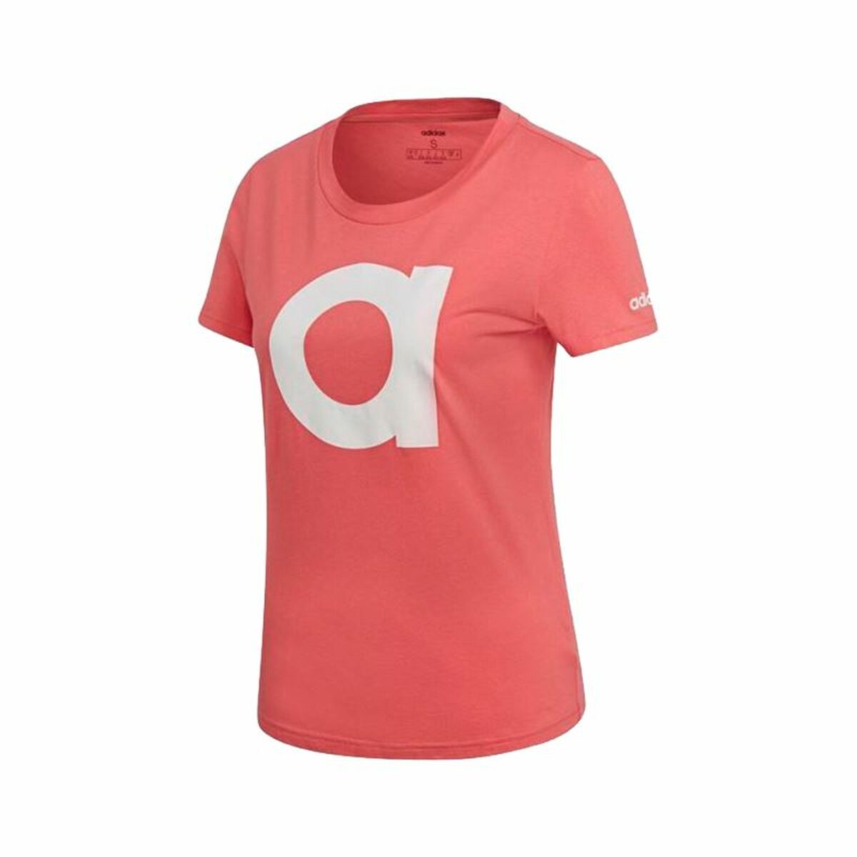 T-shirt med kortärm Dam Adidas Essentials Ljusrosa - 9