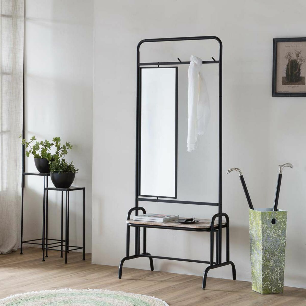 Mottagare Alexandra House Living Svart 45 x 181 x 77 cm - 3