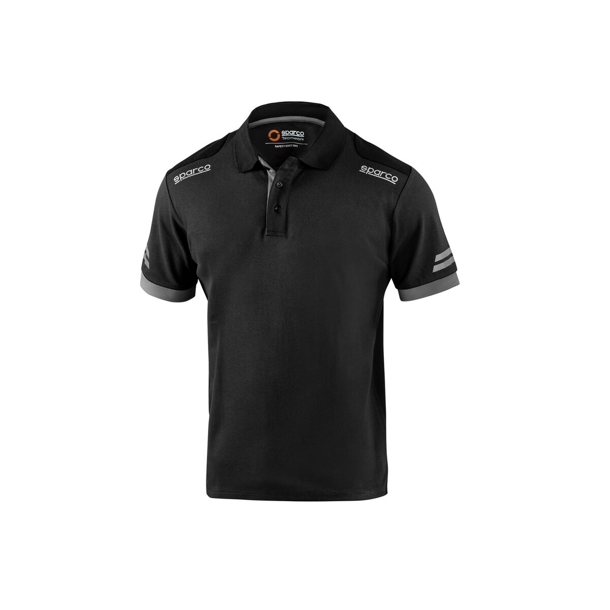 Polotröja kortärmad Herr Sparco Koma Tools 02415nrgs Svart Grå