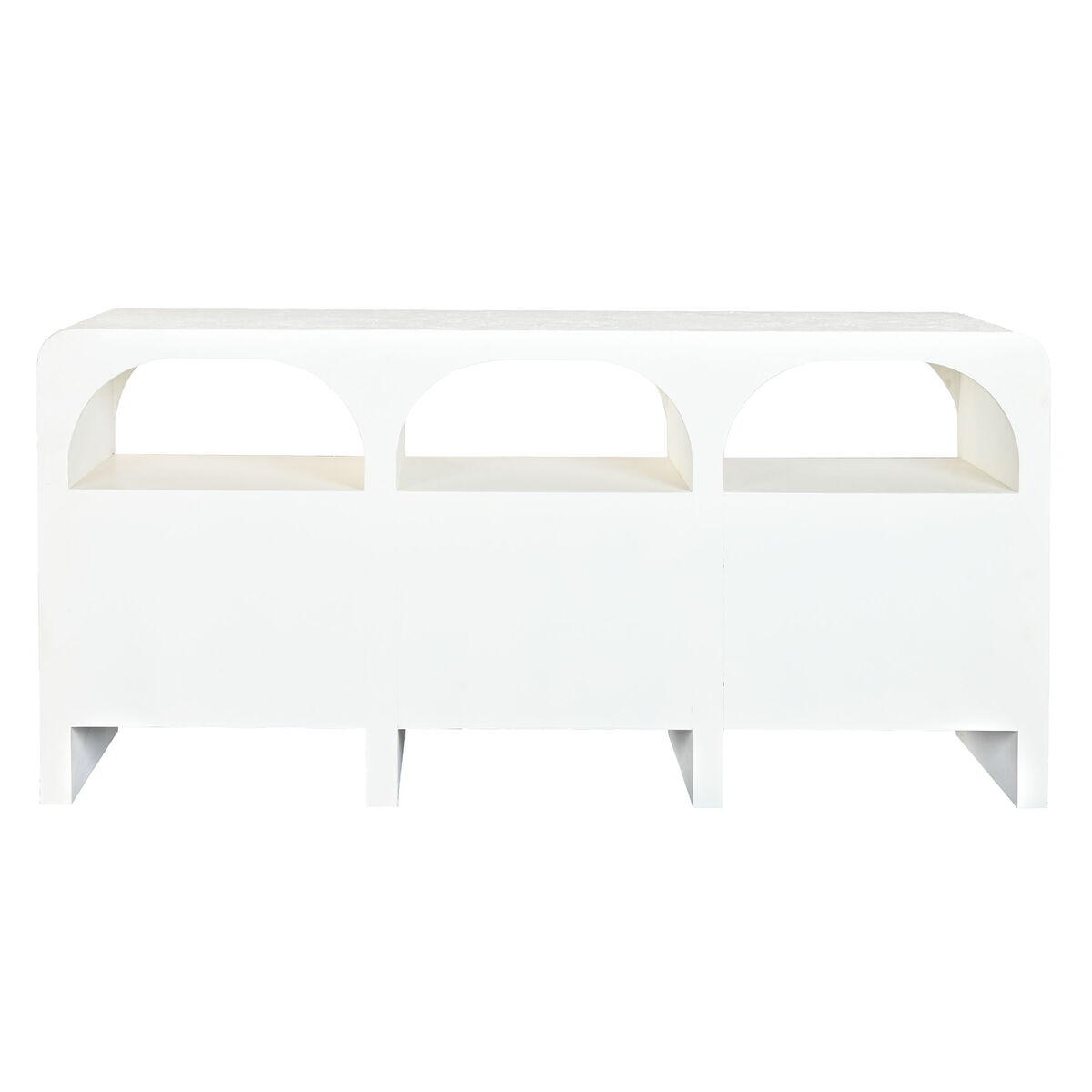 Skänk Home ESPRIT Vit Naturell Återvunnet Trä Mangoträ 161 x 40 x 82 cm - 2