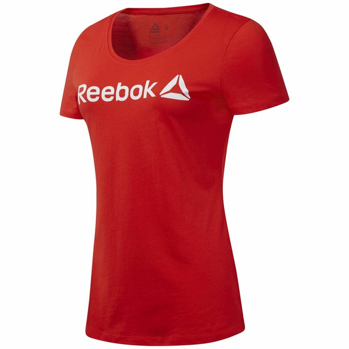 T-shirt med kortärm Dam Reebok Scoop Neck Röd - 9