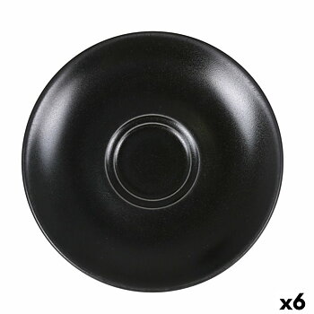 Tallrik Viejo Valle Zenci Svart Kaffe/ Café 16 cm (6 antal)