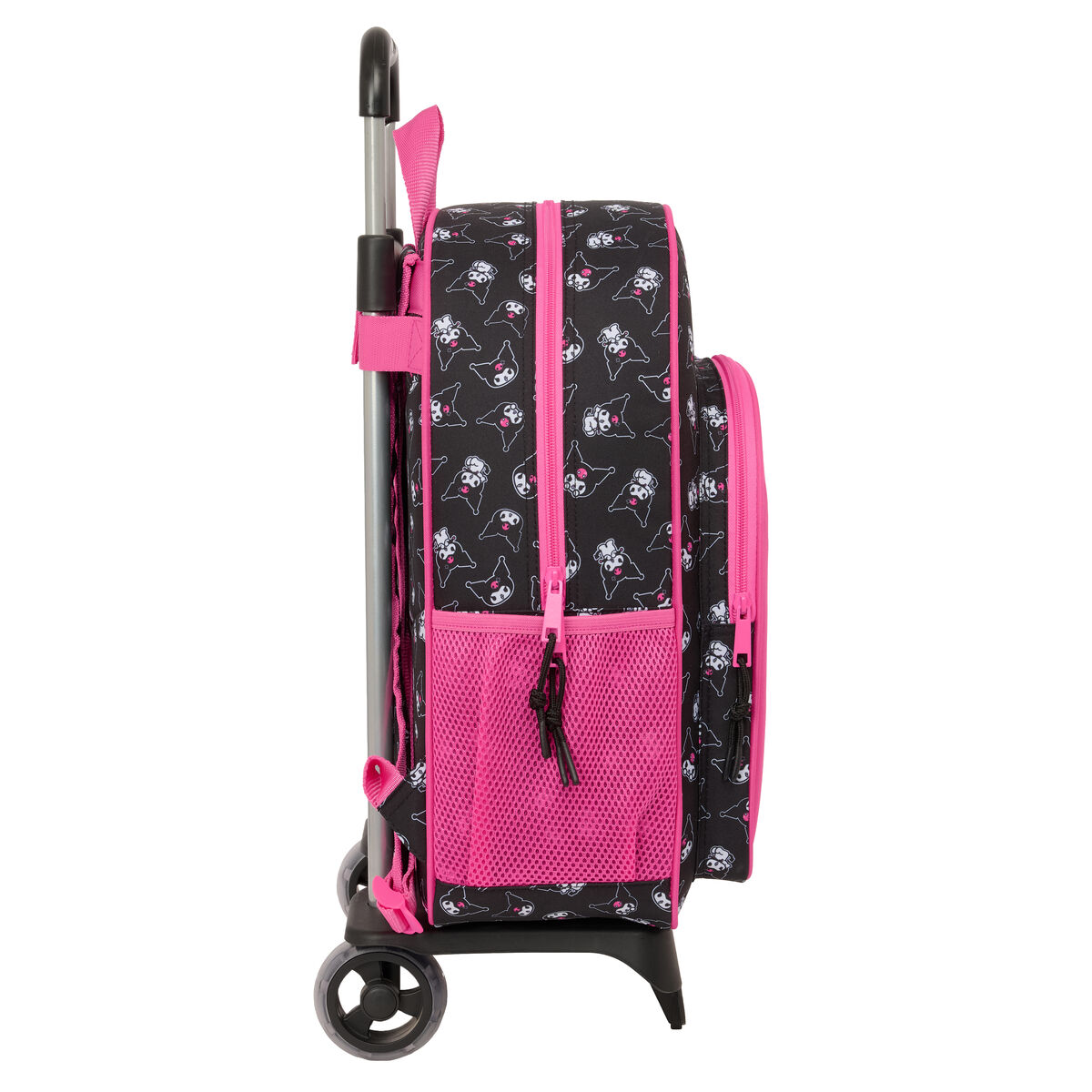 Skolväska med hjul Kuromi Svart Fuchsia 33 x 42 x 14 cm - 3