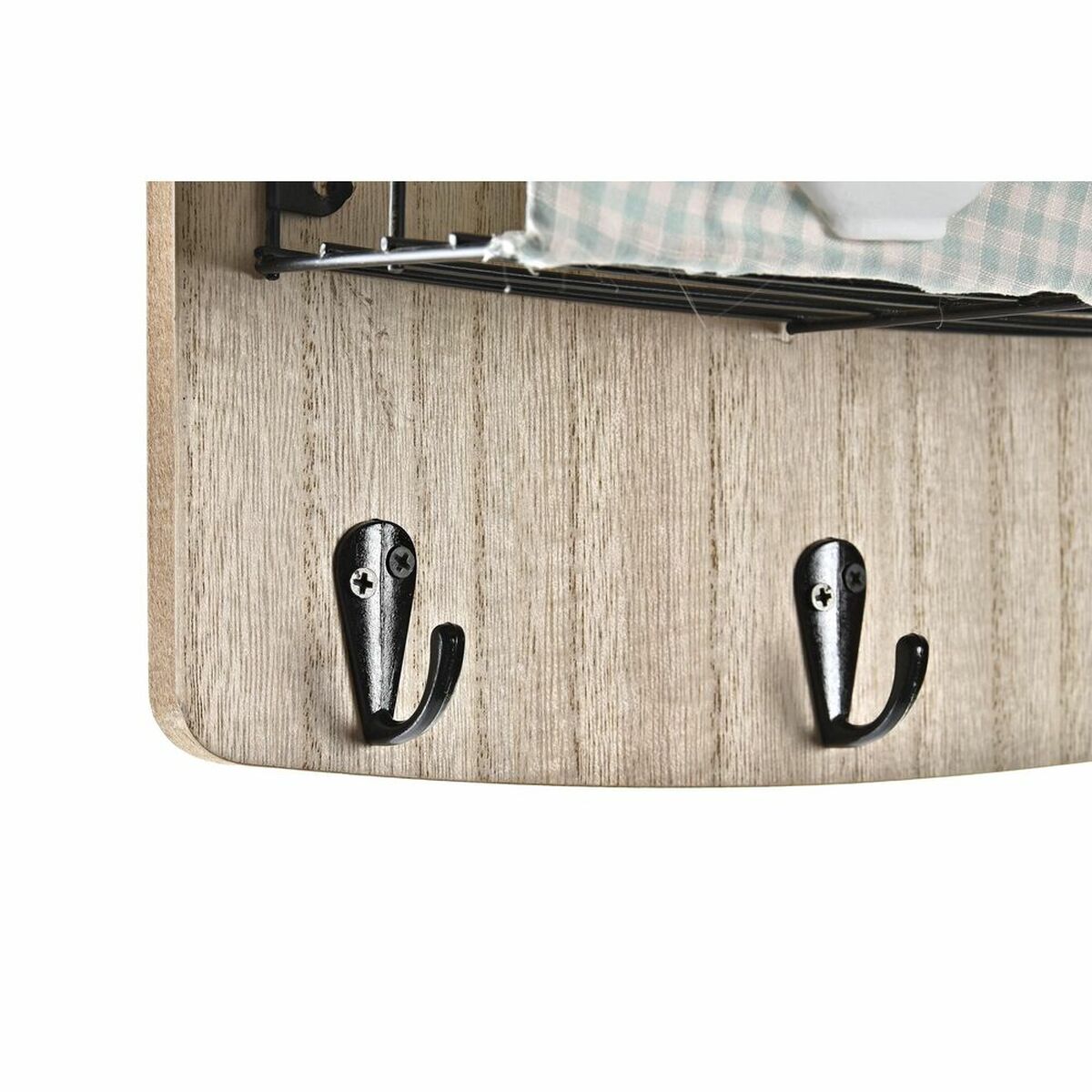 Väggmonterad rockhängare DKD Home Decor Trä Metall 23 x 9 x 36 cm - 3