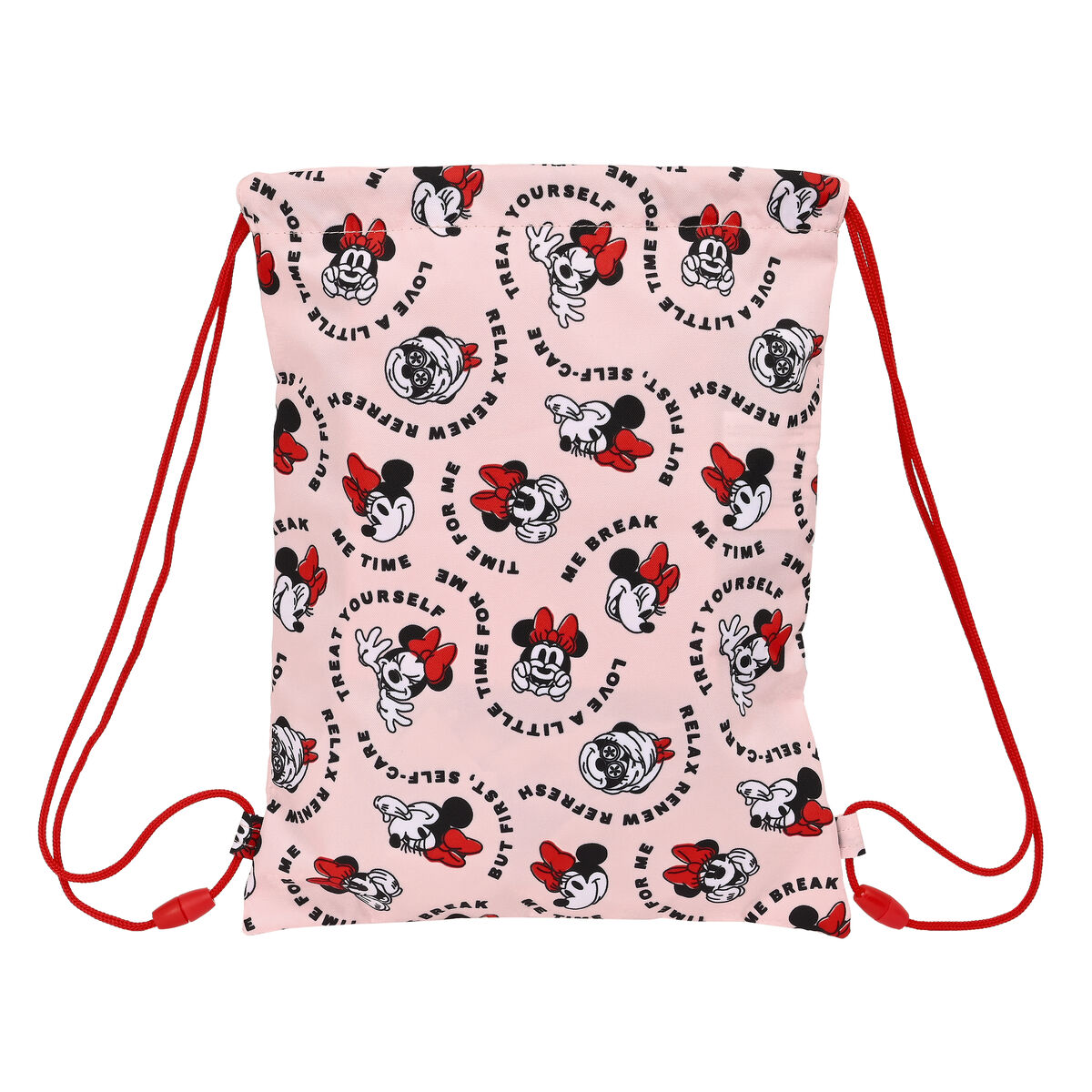 Skopåse med remmar Minnie Mouse Me time Rosa (26 x 34 x 1 cm) - 3