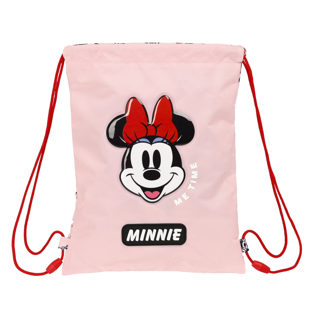 Skopåse med remmar Minnie Mouse Me time Rosa (26 x 34 x 1 cm)