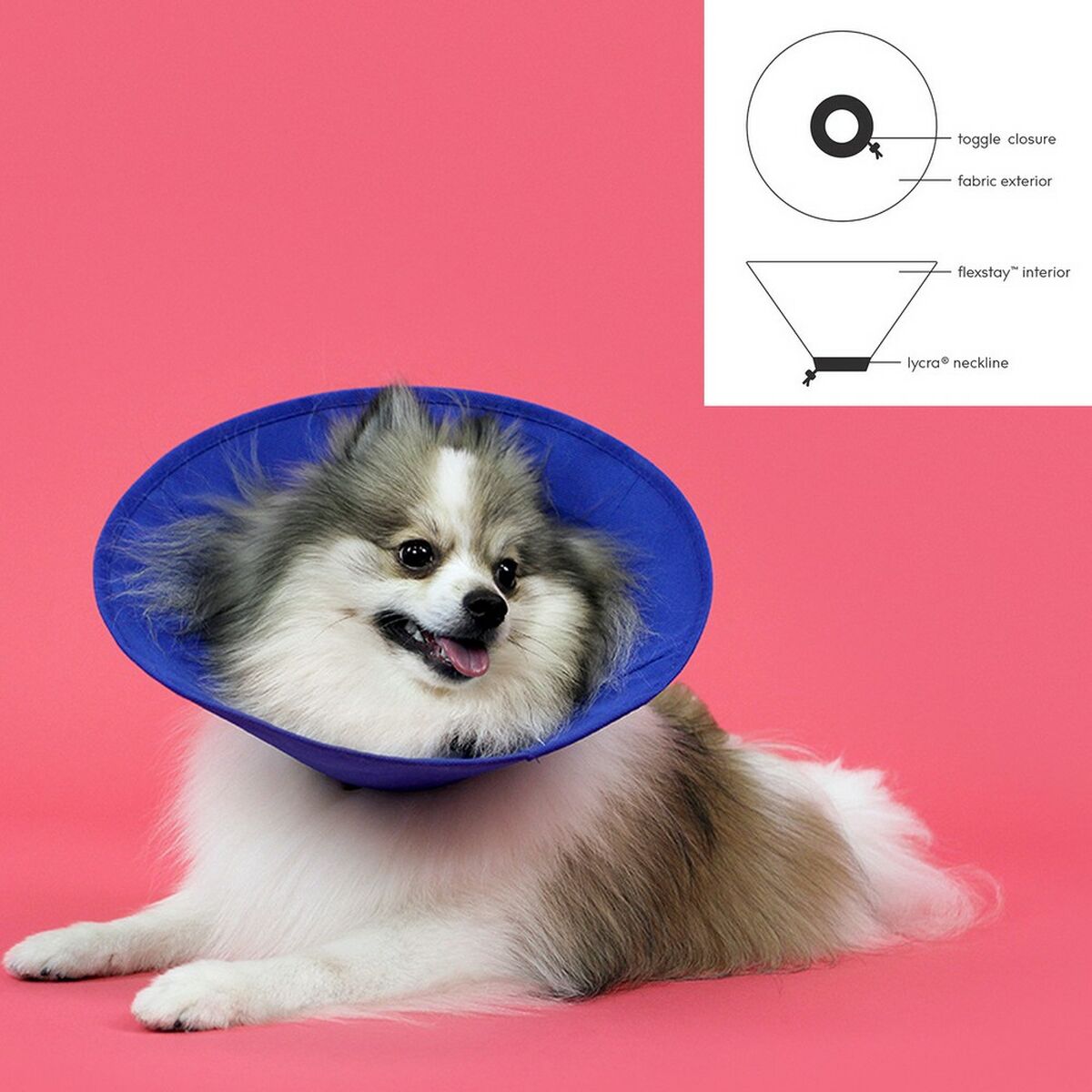 Elizabethan Hundhalsband KVP EZ Soft Blå (18-38 cm) - 4