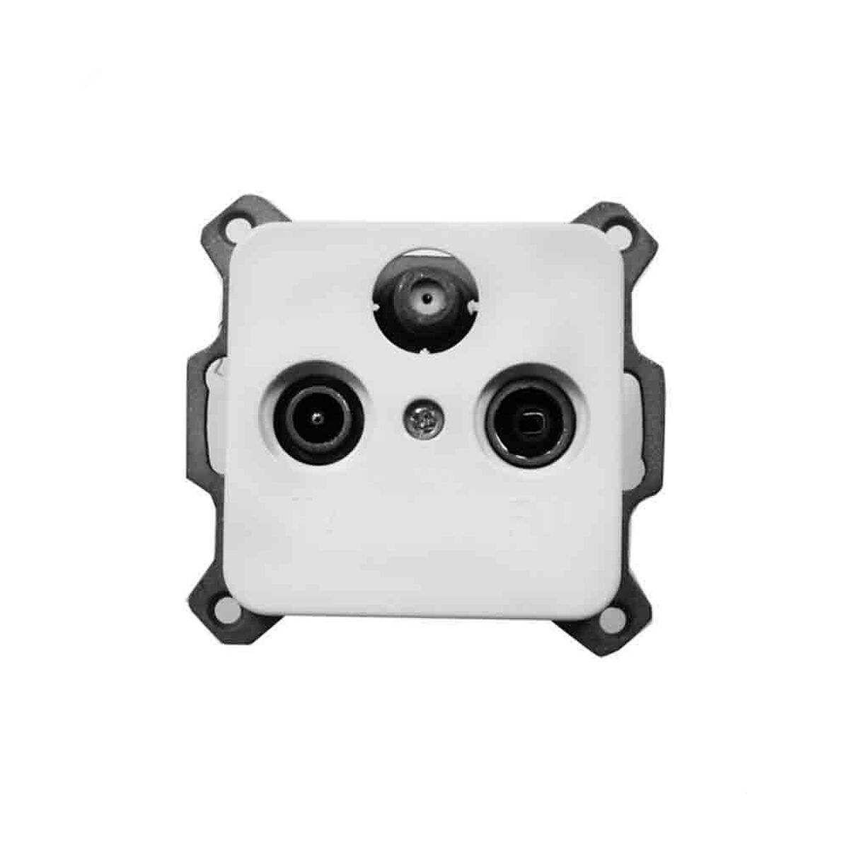 Antennfördelare EDM 65309 Vit Inbäddad, inbyggd 16 A - 4