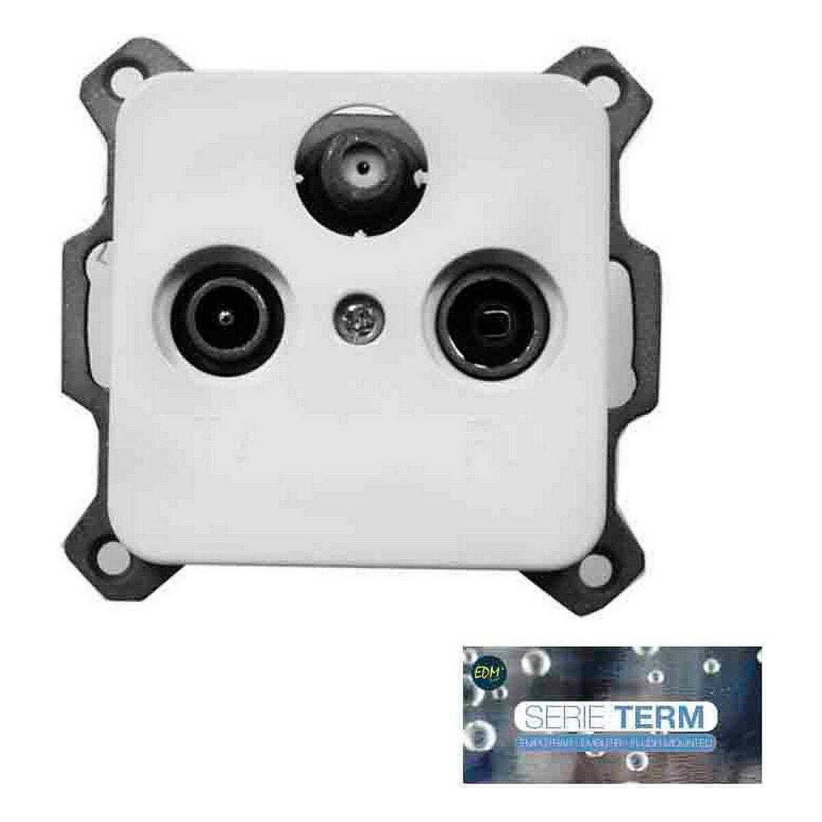 Antennfördelare EDM 65309 Vit Inbäddad, inbyggd 16 A - 3