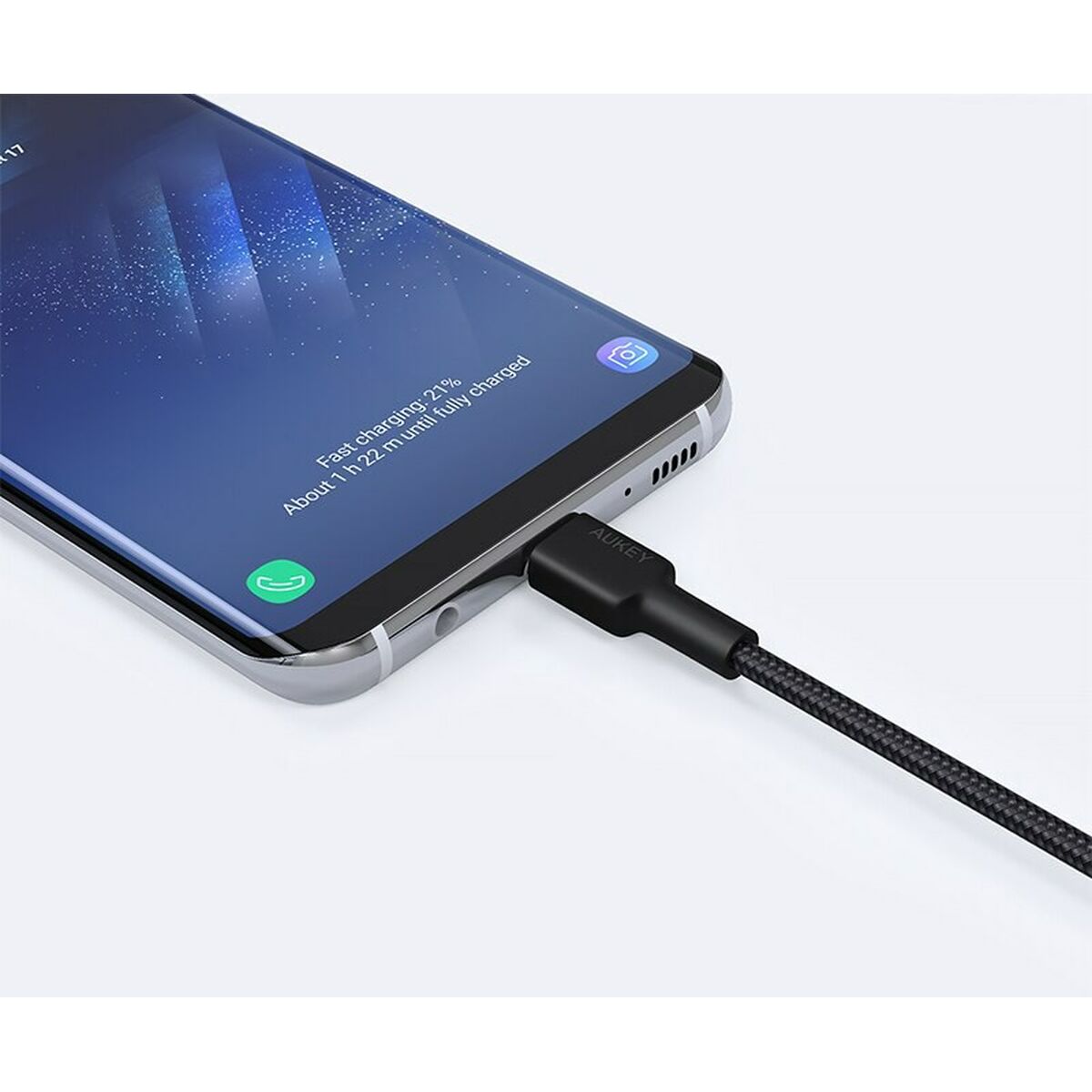 Kabel USB till Lightning Aukey CB-CD30 Svart 90 cm - 3