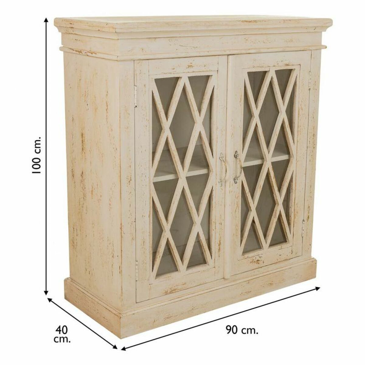 Mottagare Alexandra House Living Vit 40 x 100 x 90 cm - 5
