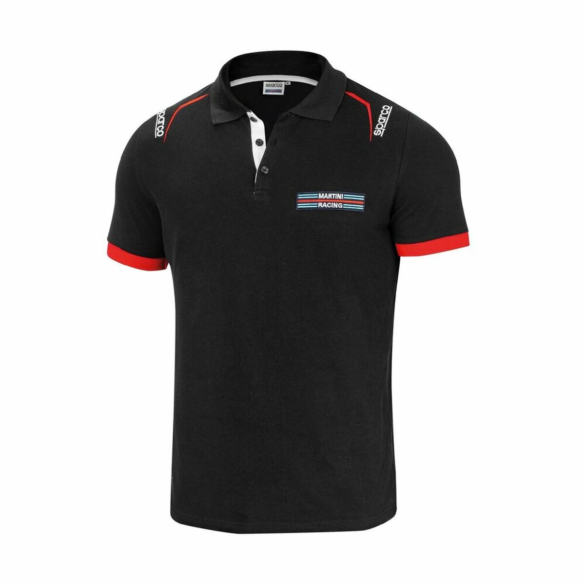 Polotröja kortärmad Sparco Martini-R Svart