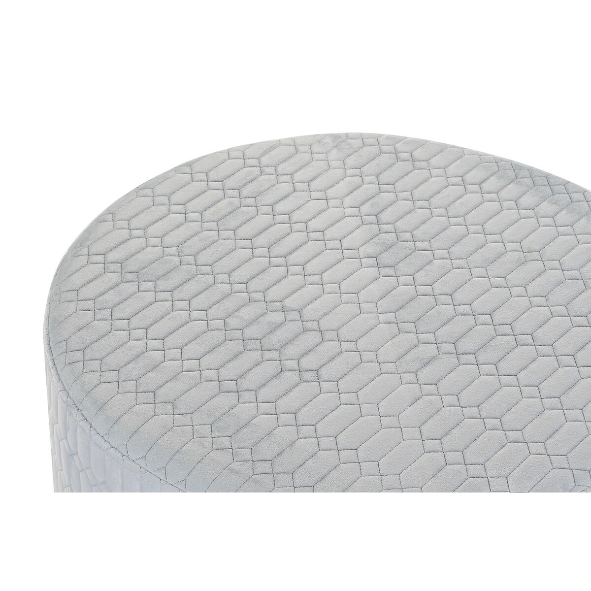 Fotpall DKD Home Decor Polyester Himmelsblå Badsvamp Trä MDF (55 x 55 x 35 cm) - 4
