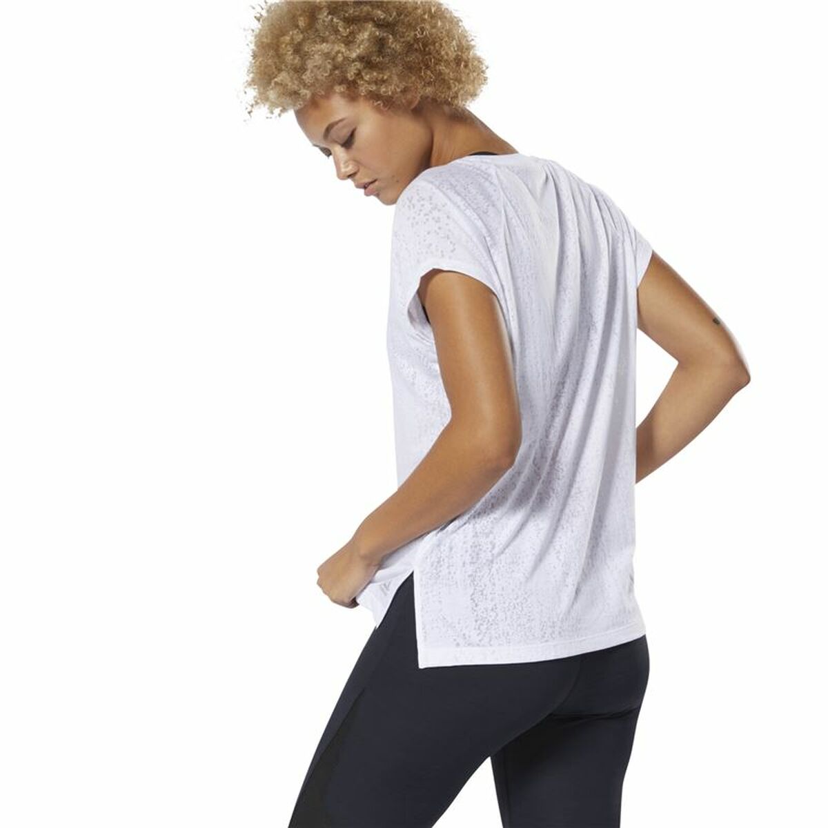 Ärmlös sporttröja Dam Reebok Burnout Vit - 13