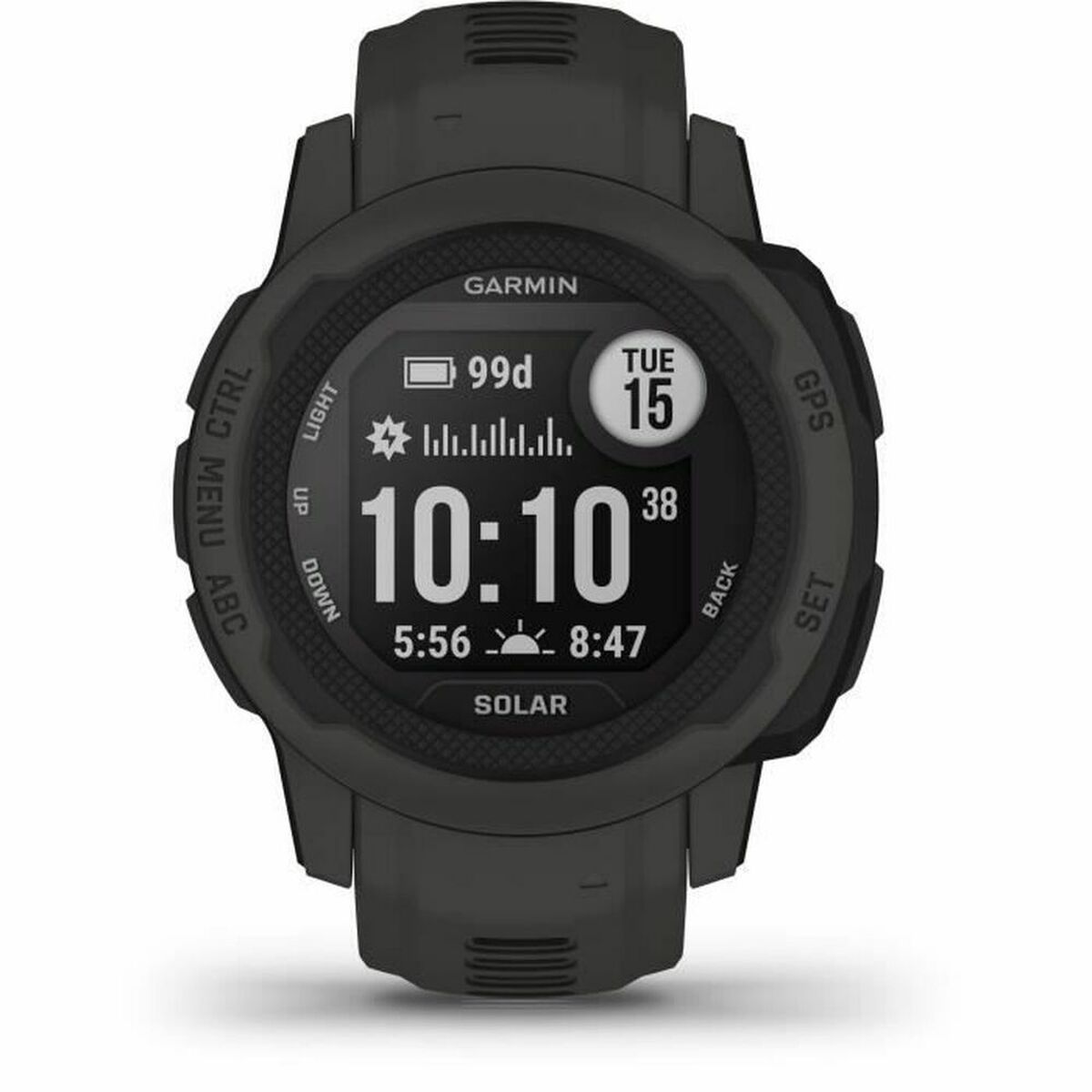 Smartklocka GARMIN Instinct 2 Solar Mörkgrå 0,79" Svart Grafit
