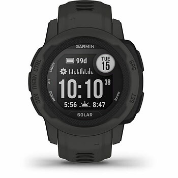 Smartklocka GARMIN Instinct 2 Solar Mörkgrå 0,79" Svart Grafit