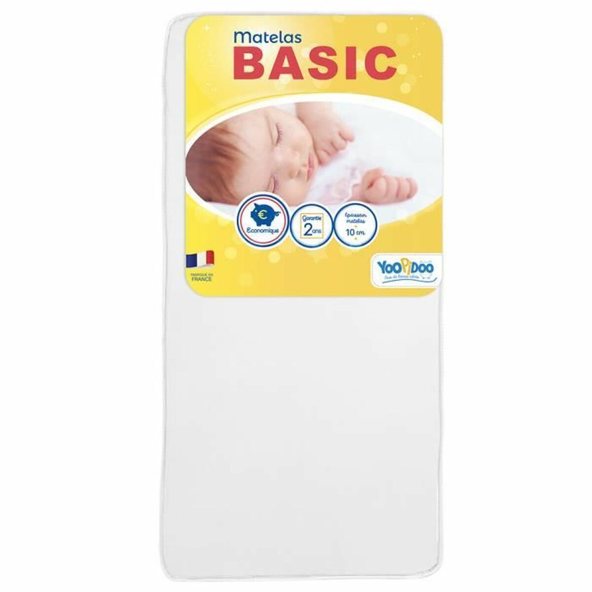 Spjälsängsmadrass YOOPIDOO Basic 60 x 120 cm - 2
