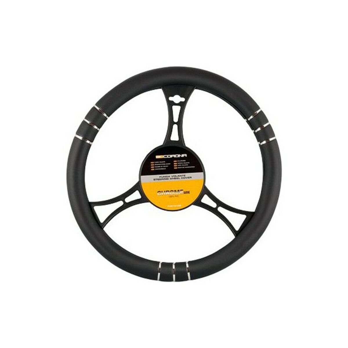 Rattöverdrag BC Corona FVO10136 Chromeline Svart (Ø 36 - 38 cm)