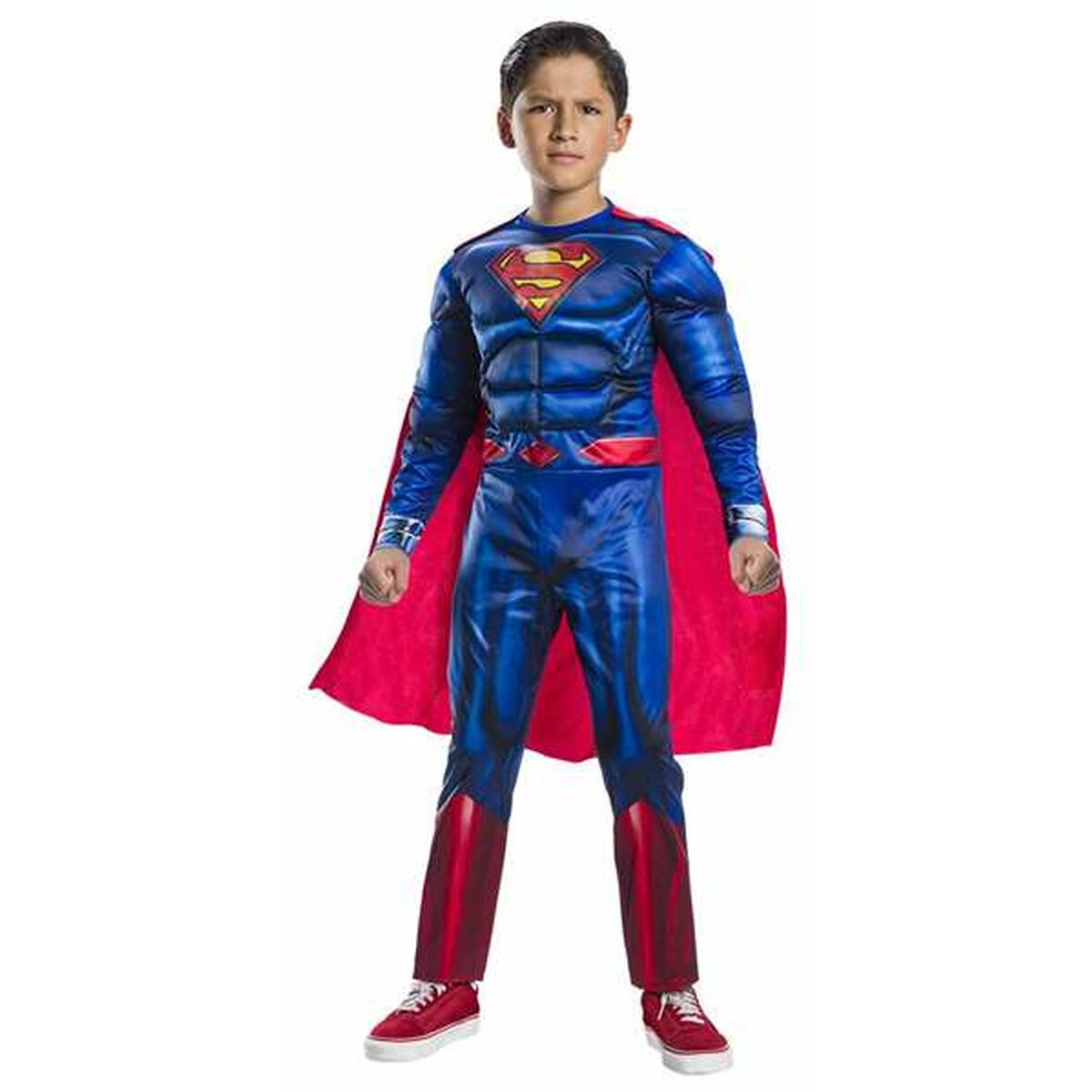 Maskeraddräkt för barn Rubies Black Line Deluxe Superman Blå - 2