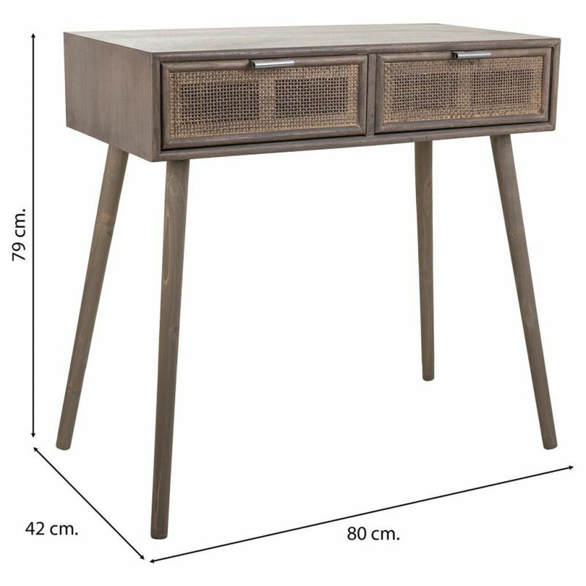 Hallmöbel med lådor Alexandra House Living Grå 42 x 79 x 80 cm - 4