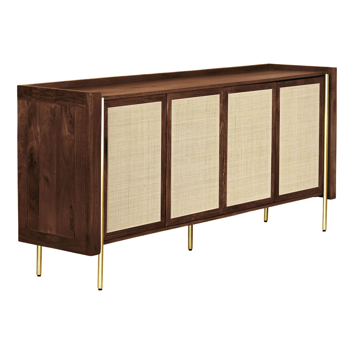 Skänk Home ESPRIT Fibrer Mangoträ 180 x 40 x 80 cm