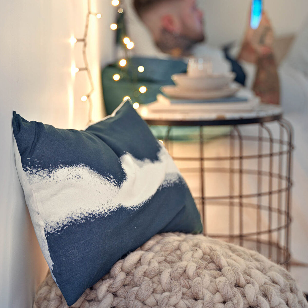 Påslakan HappyFriday Blanc Nightfall Multicolour 240 x 220 cm - 5