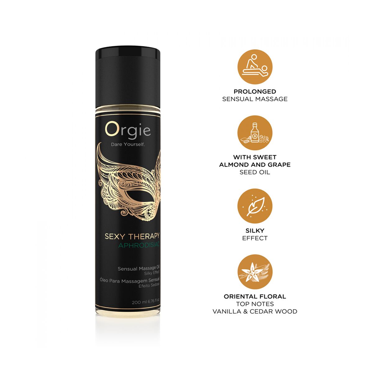Erotisk Massageolja Orgie SEXY THERAPY APHRODISIAC 200 ml - 2