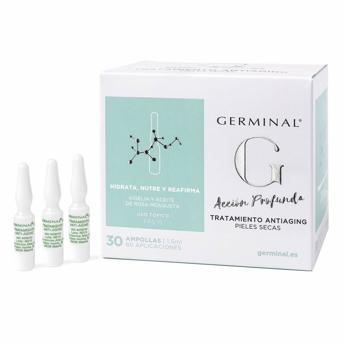 Ampuller Germinal 30 x 1,5 ml Torr hud Anti age - 2