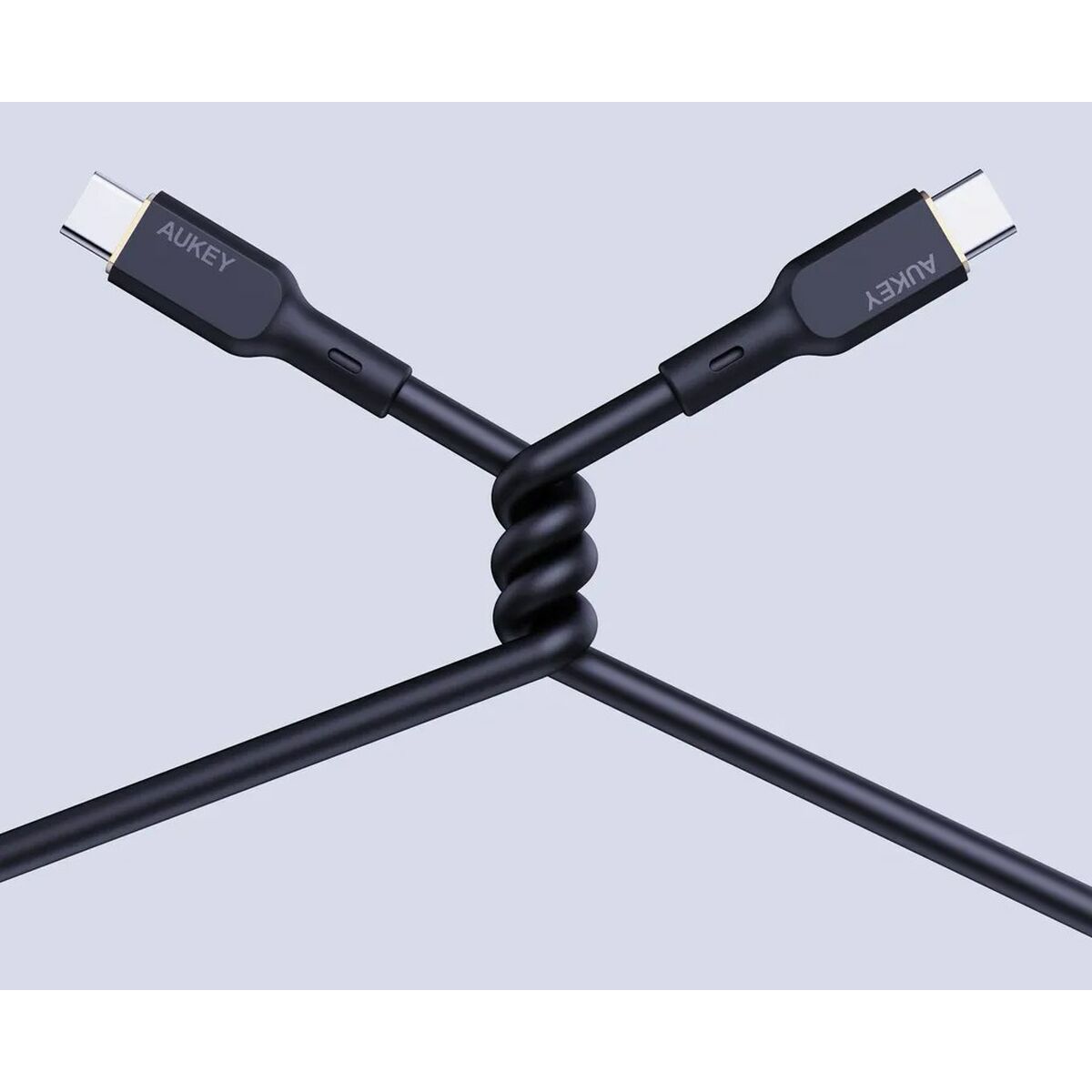 USB-C till USB-C Kabel Aukey CB-SCC101 Svart 1 m - 5