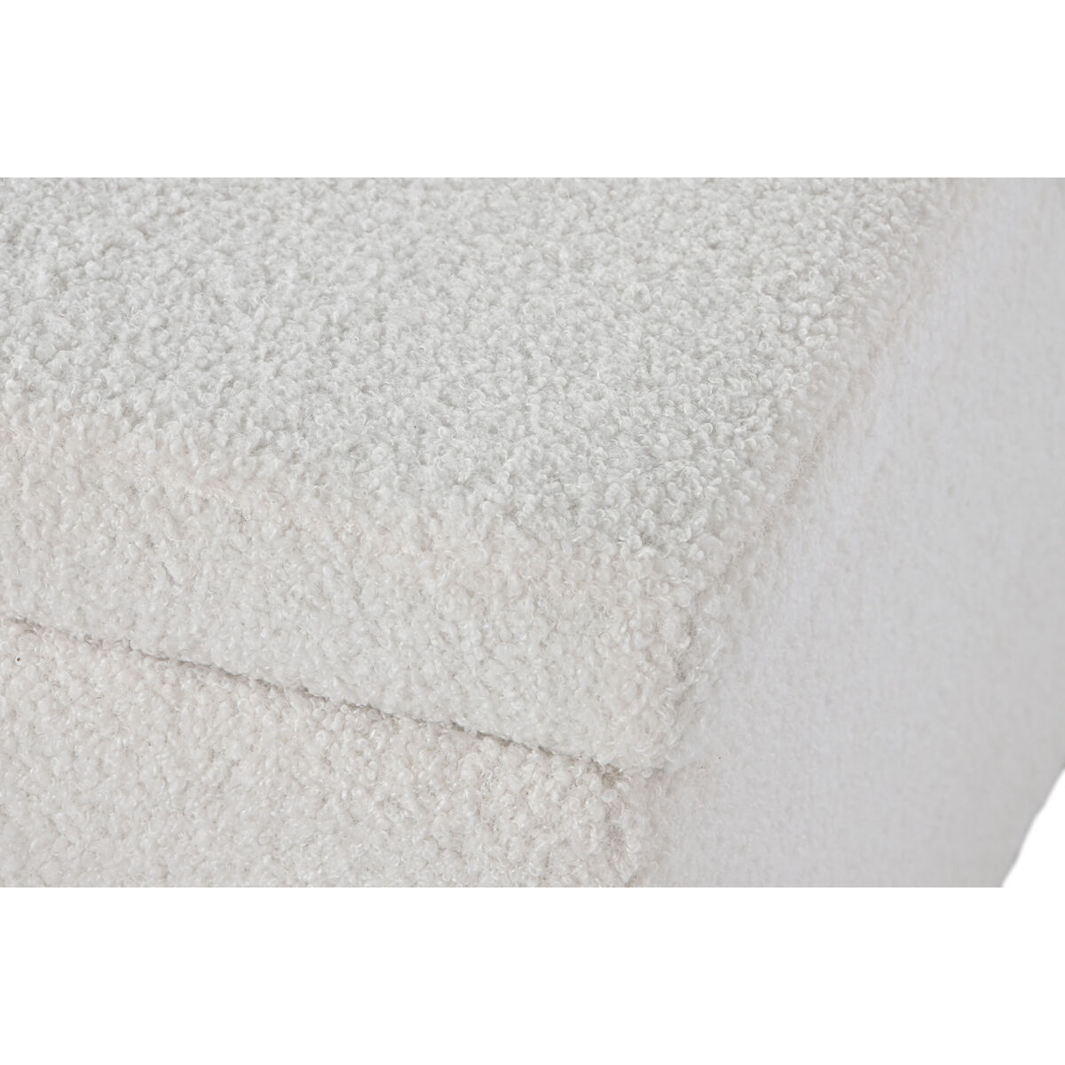 Sittpall Home ESPRIT Vit Polyester Trä MDF 60 x 60 x 36 cm - 7