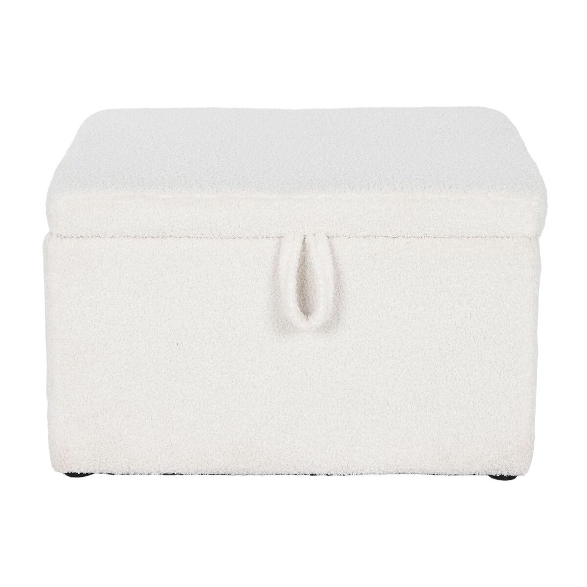 Sittpall Home ESPRIT Vit Polyester Trä MDF 60 x 60 x 36 cm - 3