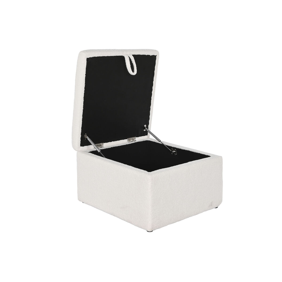 Sittpall Home ESPRIT Vit Polyester Trä MDF 60 x 60 x 36 cm - 6