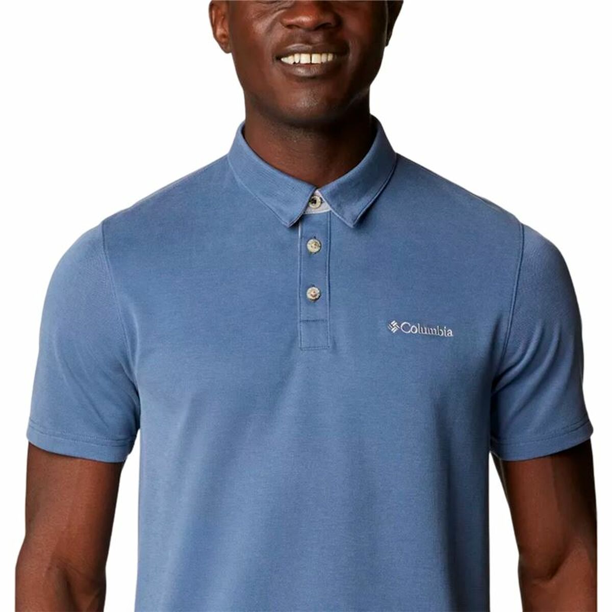 Polotröja kortärmad Herr Columbia Nelson Point™ Indigo - 4