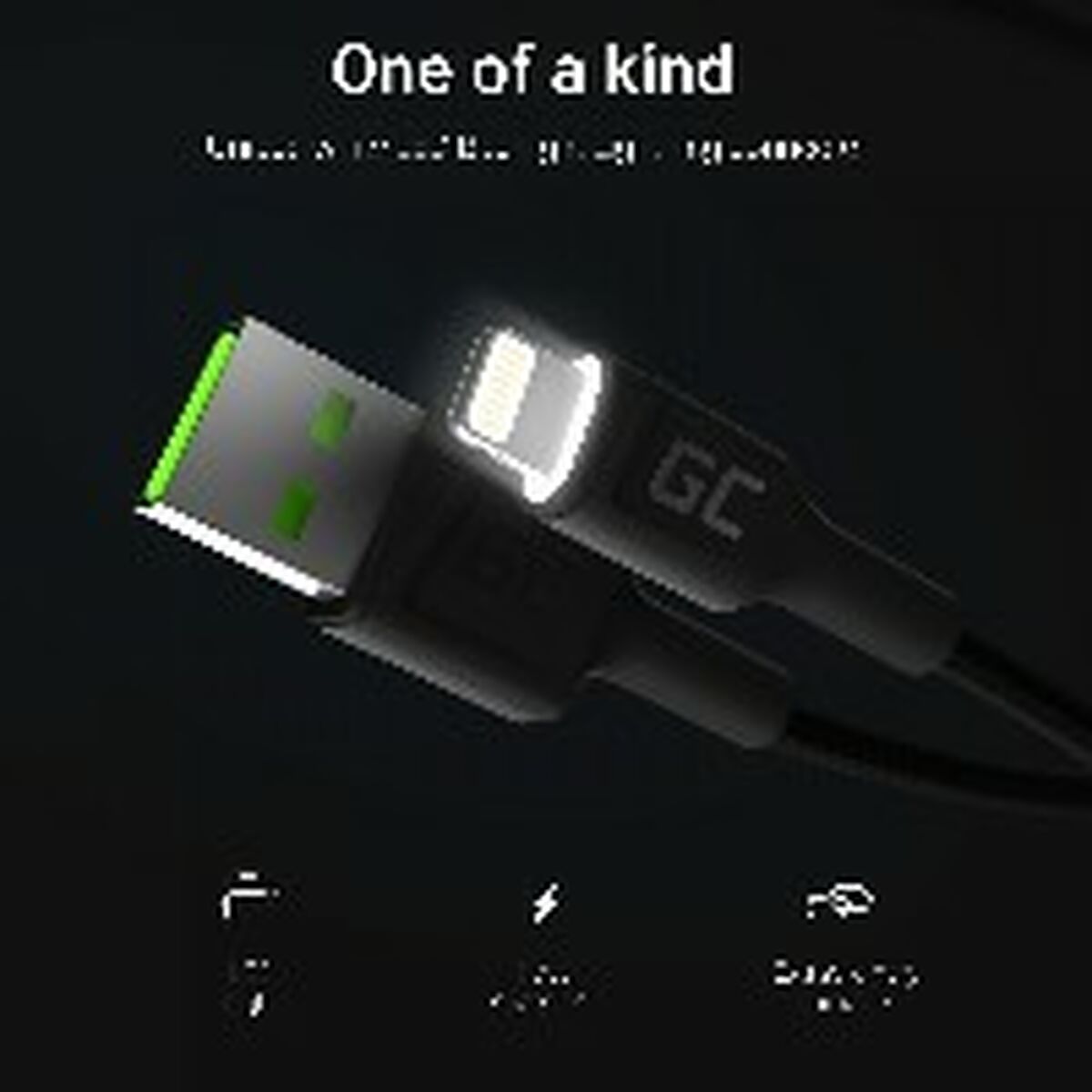 Kabel Lightning Green Cell KABGC12 Svart 2 m - 5