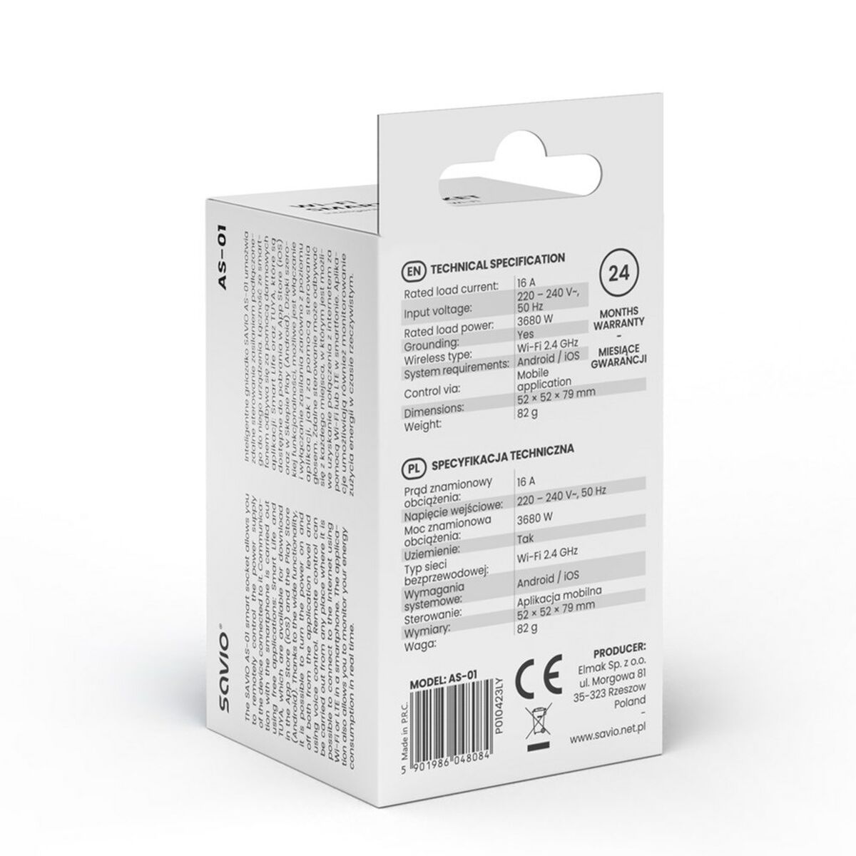 Smartkontakt OR: Intelligent Kontakt Savio AS-01 Wi-Fi - 8